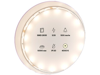 Изображение товара Светодиодная лента Maytoni 12В 2835 4.8Вт/м 4000K 5м IP20 5 мм