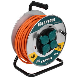 Изображение товара Удлинитель силовой KRAFTOOL 55089-30 оранжевый