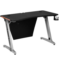 Изображение товара Стол компьютерный Cactus CS-GTZ-SL-CARBON-RED черный/серебристый