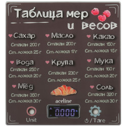 Изображение товара Кухонные весы Aceline GM-30 черный