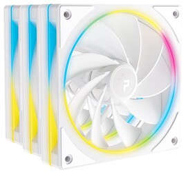 Изображение товара Комплект реверсных вентиляторов DEEPCOOL FL12R SE WH 3IN1 [R-FL12RSE-WHAPN3-G] белый