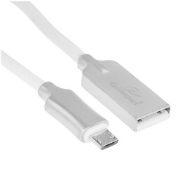 Изображение товара Кабель круглый Cablexpert micro USB - USB 2.0 Type-A белый 1.8 м