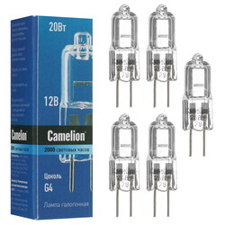 Изображение товара Галогеновая лампа Camelion G4/JC/20W/12V