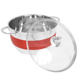 Изображение товара Кастрюля Rainstahl RS\CS 1818-24 5.9 л 24 см красный