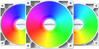 Изображение товара Комплект вентиляторов Montech GF120 ARGB PWM [GF120W3P] белый