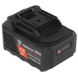 Изображение товара Аккумулятор DEKO UNV5.0 EXTRA UNV 20V