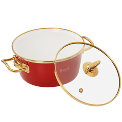 Изображение товара Кастрюля Rashel Grand R0118 2.1 л 18 см красный