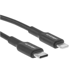 Изображение товара Кабель круглый GoGadget Lightning 8-pin - USB Type-C черный 1.2 м