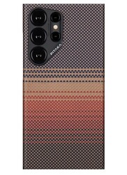 Изображение товара Накладка  Pitaka MagEZ Case 4 для Samsung Galaxy S24 Ultra оранжевый/серый