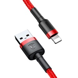 Изображение товара Кабель круглый Baseus Lightning 8-pin - USB 2.0 Type-A красный 2 м