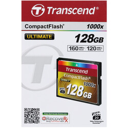 Изображение товара Карта памяти Transcend Ultimate [Compact Flash, Другой (для CF), 128 Gb, 160 Mb/s]