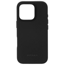 Изображение товара Накладка  Pitaka Military-Grade Protective Case для Apple iPhone 16 Pro черный/серый