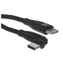 Изображение товара Кабель круглый PERO USB Type-C - USB Type-C черный 1 м