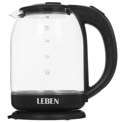 Изображение товара Электрочайник LEBEN 291-129 прозрачный