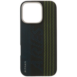 Изображение товара Накладка  Pitaka Aries Tactile Woven Case для Apple iPhone 16 Pro синий/черный