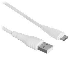 Изображение товара Кабель круглый Borofone micro USB - USB 2.0 Type-A белый 3 м
