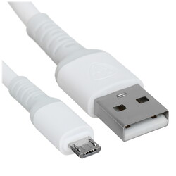 Изображение товара Кабель круглый BY micro USB - USB 2.0 Type-A белый 1 м