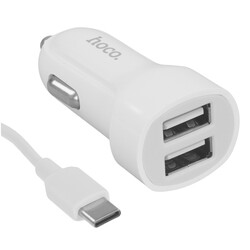 Изображение товара Автомобильное ЗУ Hoco Z2A белый