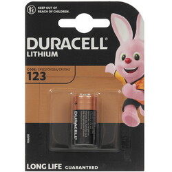 Изображение товара Батарейка Duracell Lithium CR123 (CR123A/DL123A/R123)
