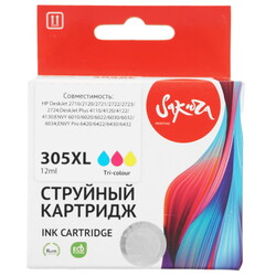 Изображение товара Картридж Sakura 3YM63AE (№305XL Tri-colour) многоцветный