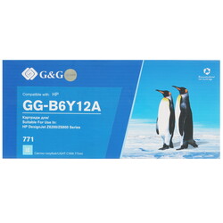 Изображение товара Картридж G&G GG-B6Y12A 771C светло-голубой
