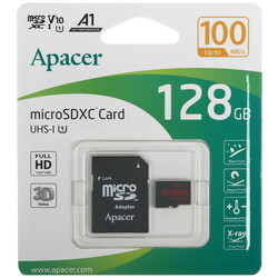 Изображение товара Карта памяти Apacer R100 microSDXC 128 ГБ [AP128GMCSX10UB-R]