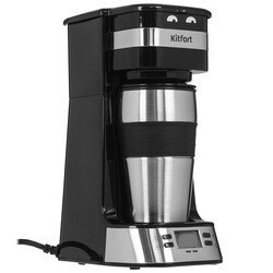 Изображение товара Кофеварка капельная Kitfort KT-795 серебристый