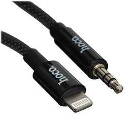 Изображение товара Кабель   Hoco Lightning - jack 3.5 мм черный