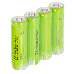 Изображение товара Батарейка Defender Alkaline AA (LR6/ER14505/FR6/R6P)