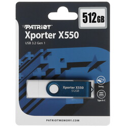Изображение товара Память USB Flash 512 ГБ Patriot Xporter X550 [PS512GX550AAD]