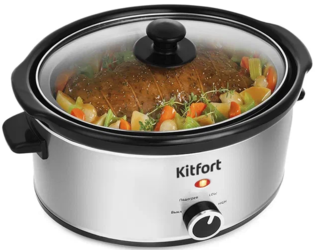 Изображение товара Медленноварка Kitfort КТ-208 серебристый