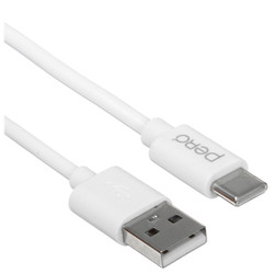 Изображение товара Кабель PERO USB Type-C - USB Type-A белый 1 м