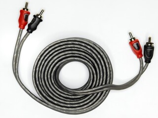 Изображение товара Кабель   AMP 2RCA - 2RCA серый