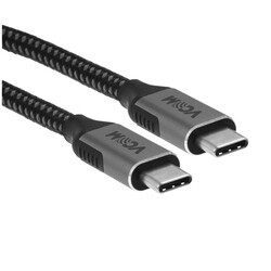 Изображение товара Кабель круглый VCOM USB Type-C - USB Type-C черный 1 м