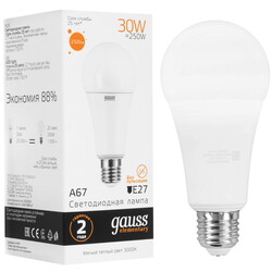 Изображение товара Лампа светодиодная Elementary A67 30W 2320lm 3000K E27 LED 1/10/50