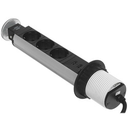 Изображение товара Удлинитель Brennenstuhl Alu-Tischstedo черный