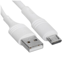 Изображение товара Кабель круглый Borofone micro USB - USB 2.0 Type-A белый 1 м