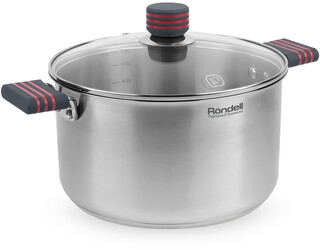 Изображение товара Кастрюля Rondell Stripes RDS-1281 5.8 л 24 см серебристый