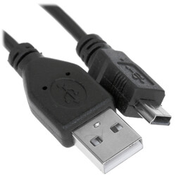 Изображение товара Кабель круглый FinePower mini USB - USB 2.0 Type-A черный 1 м