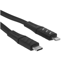 Изображение товара Кабель плоский HAVIT Lightning 8-pin - USB Type-C черный 1 м