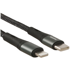 Изображение товара Кабель круглый PAVAREAL Lightning 8-pin - USB Type-C черный 1 м
