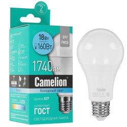 Изображение товара Лампа светодиодная Camelion LED/18W-A65-4K/E27