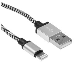 Изображение товара Кабель круглый Cablexpert Lightning 8-pin - USB 2.0 Type-A серебристый 1 м