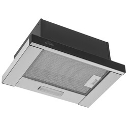 Изображение товара Вытяжка телескопическая ELIKOR Интегра Glass 45Н-400-В2Д серебристый/черный