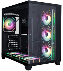 Изображение товара Корпус 1STPLAYER MEGAVIEW MV8-TP ARGB [MV8-TP-BK-6FC7R-1FC7-HUB2] черный