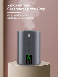 Изображение товара Увлажнитель воздуха Greendex Space Grey 6L
