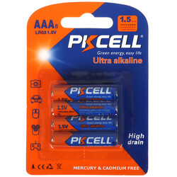 Изображение товара Батарейка PKCELL LR03-8B AAA (LR03/FR03)