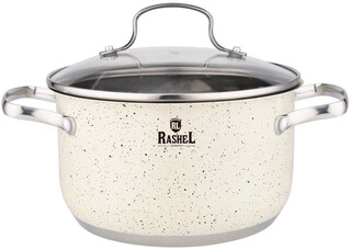 Изображение товара Кастрюля Rashel Стефани R-600в 6 л 24 см бежевый