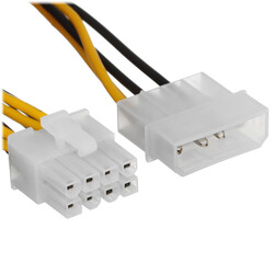Изображение товара Переходник для материнской платы Aceline 2 x Molex (M) - EPS 8-pin (F)
