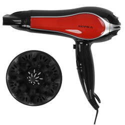 Изображение товара Фен Supra PHS-2206L черный/красный